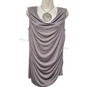 Grey Sleeveless Top Blouse, Cotton Tops Comfy Grey Top -Sizes S M L XL - NEW